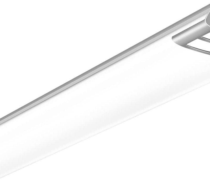 ANTLUX 4FT LED Flush Mount Puff Lights, 40W 4500LM, 4000K Neutral White, 48 Inch Linear LED Kitchen Ceiling Lighting Fixtures for Laundry, Craft Room, Fluorescent Light Replacement