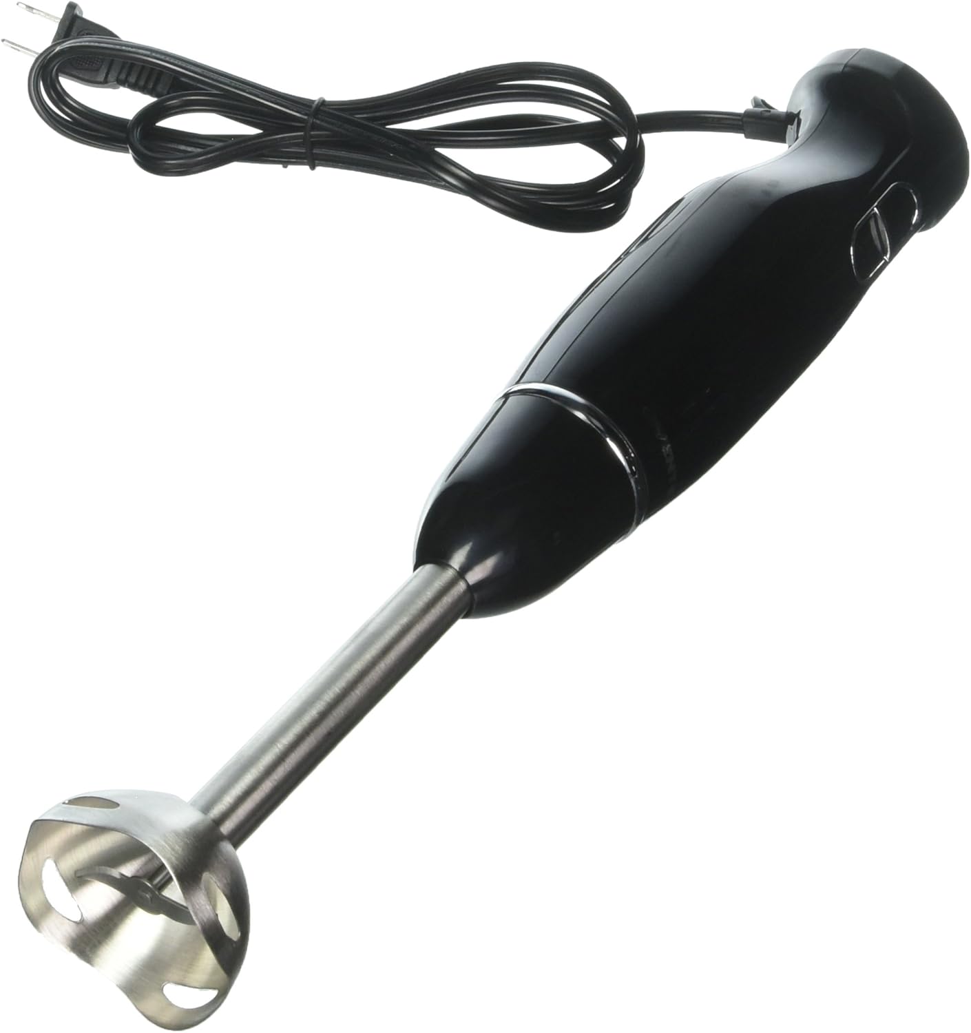 OVENTE Electric Immersion Hand Blender 300 Watt 2 Mixing Speed with Stainless Steel Blades, Powerful Portable Easy Control Grip Stick Mixer Perfect for Smoothies, Puree Baby Food & Soup, Black HS560B