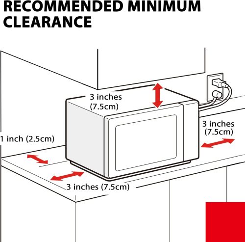 TOSHIBA EM131A5C-BS Countertop Microwave Ovens 1.2 Cu Ft, 12.4" Removable Turntable Smart Humidity Sensor 12 Auto Menus Mute Function ECO Mode Easy Clean Interior Black Color 1100W - Image 2