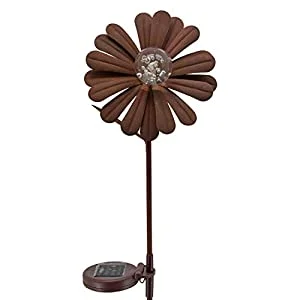 Arcadia Garden Products GS19D Solar Antique Daisy Garden Stake 4?33, Dasiy